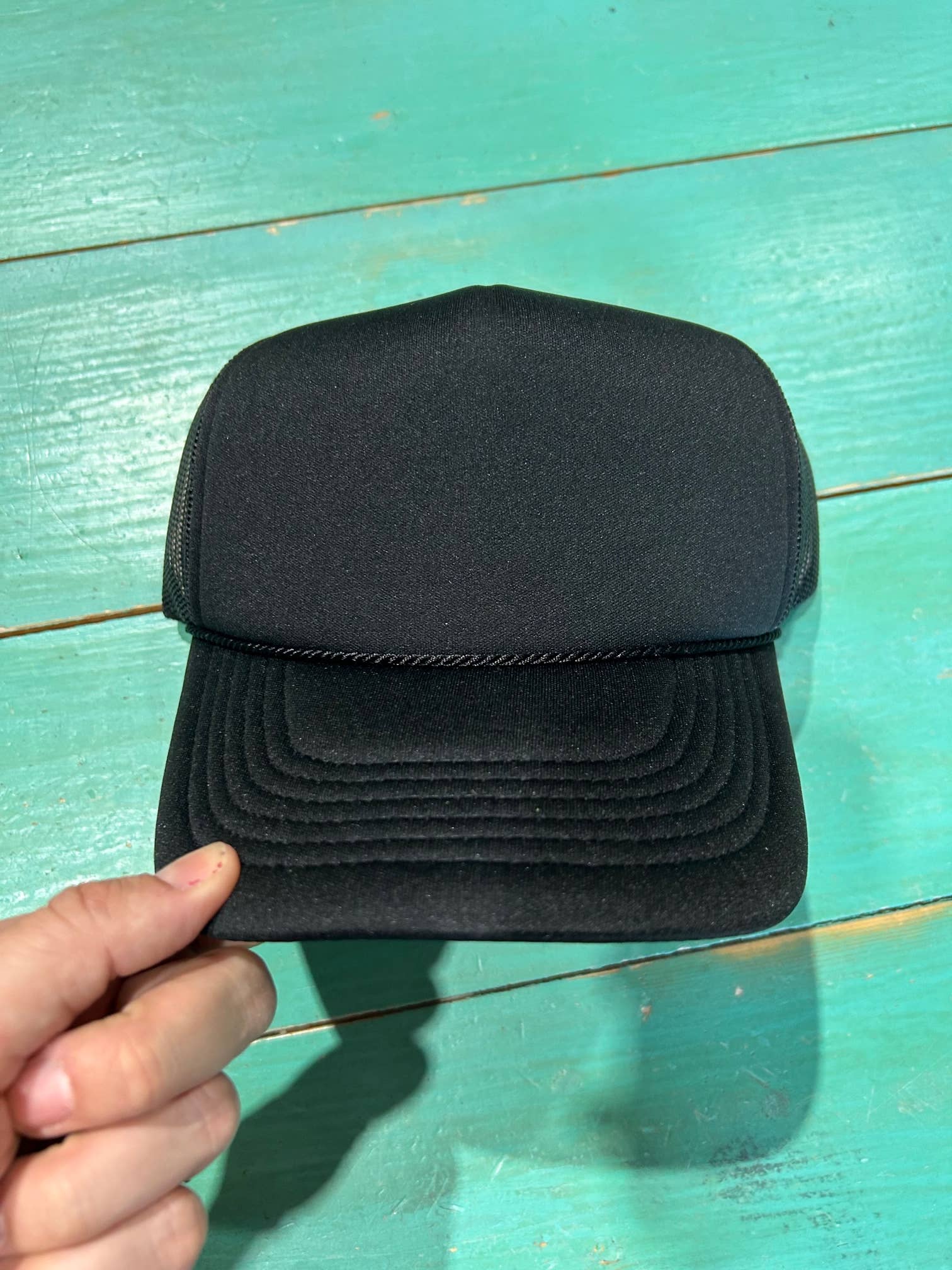 Vibes Hat Company - Wholesale Trucker Hat - Unisex - Vibes Black Foam Trucker Hat | Hat Bar | Blank Caps