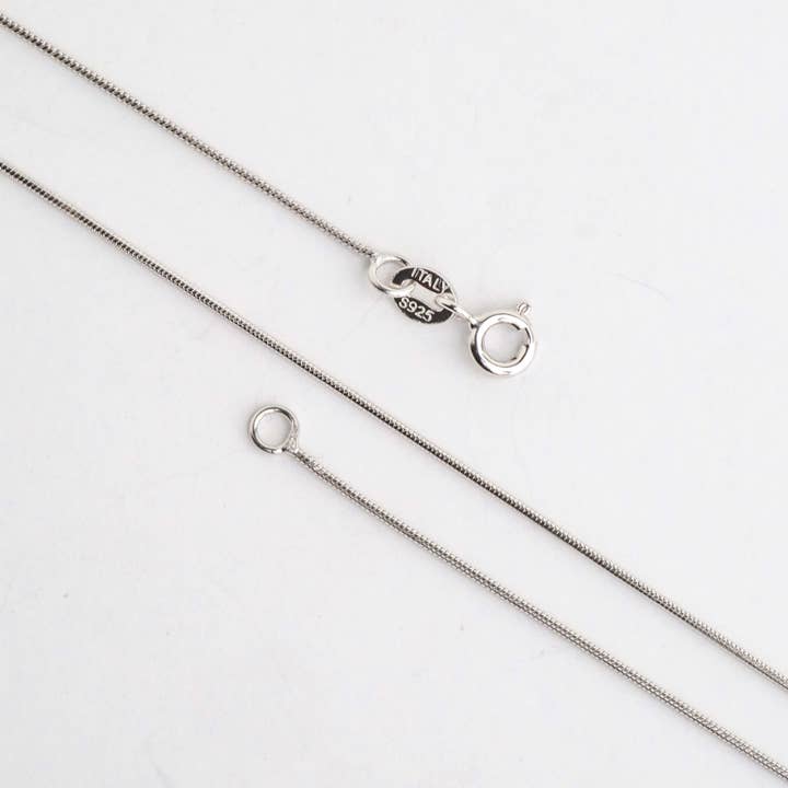 Collana a Catena Serpente in Argento Sterling - 3 Misure - Made in Italy per la vendita all'ingrosso da parte di Continental Beads