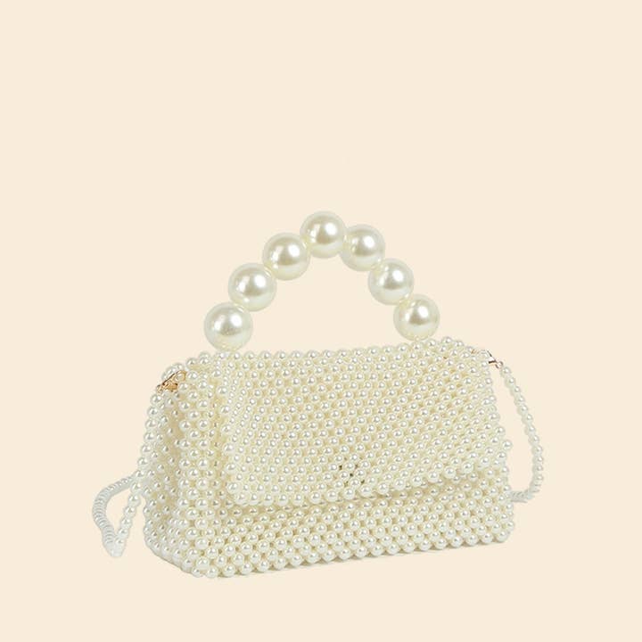 Pearl Beaded Top Handle Hand Bag for wholesale on Faire