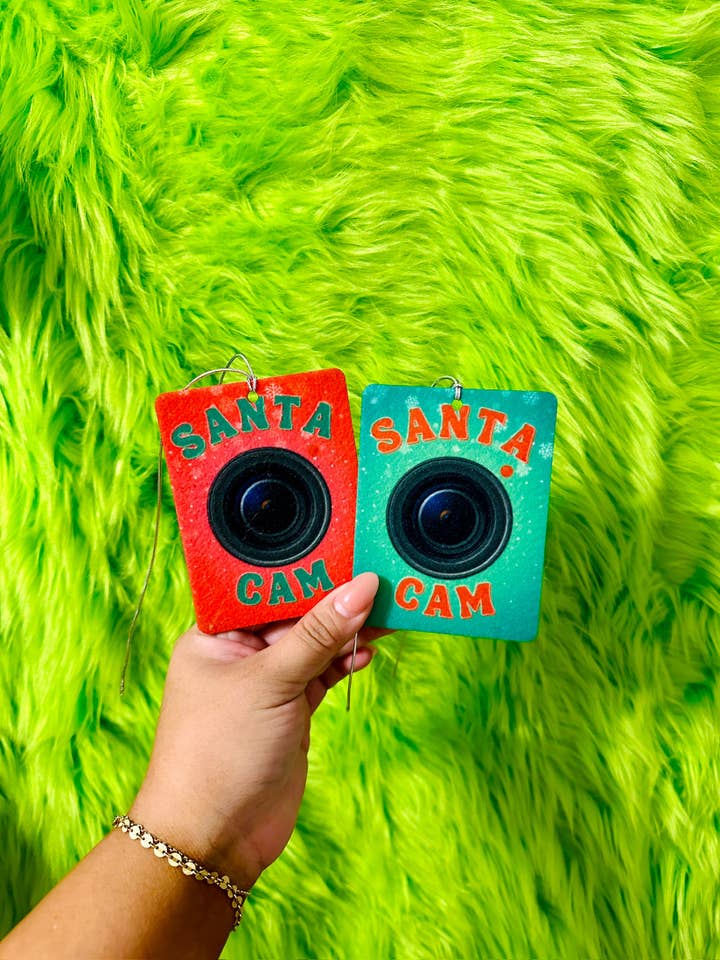 Santa Cam Freshie Bundle of 10 | Christmas Car Freshies for wholesale by Bizzz Designs