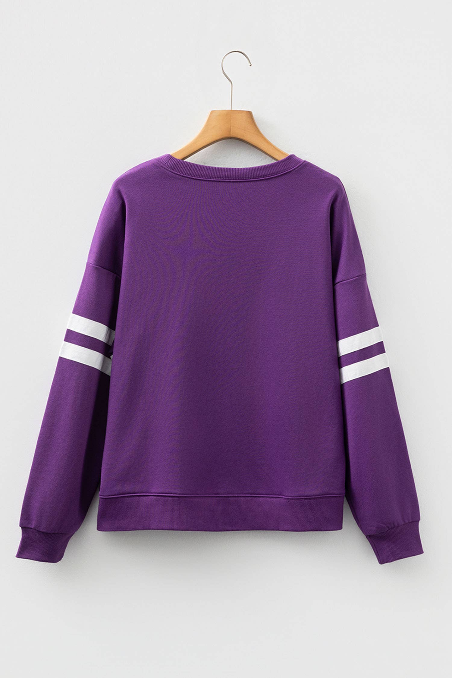 66DISCO - Wholesale Sweatshirt - Women's - 66Love Varsity Striped Plus Size Sweatshirt (S-4X)26