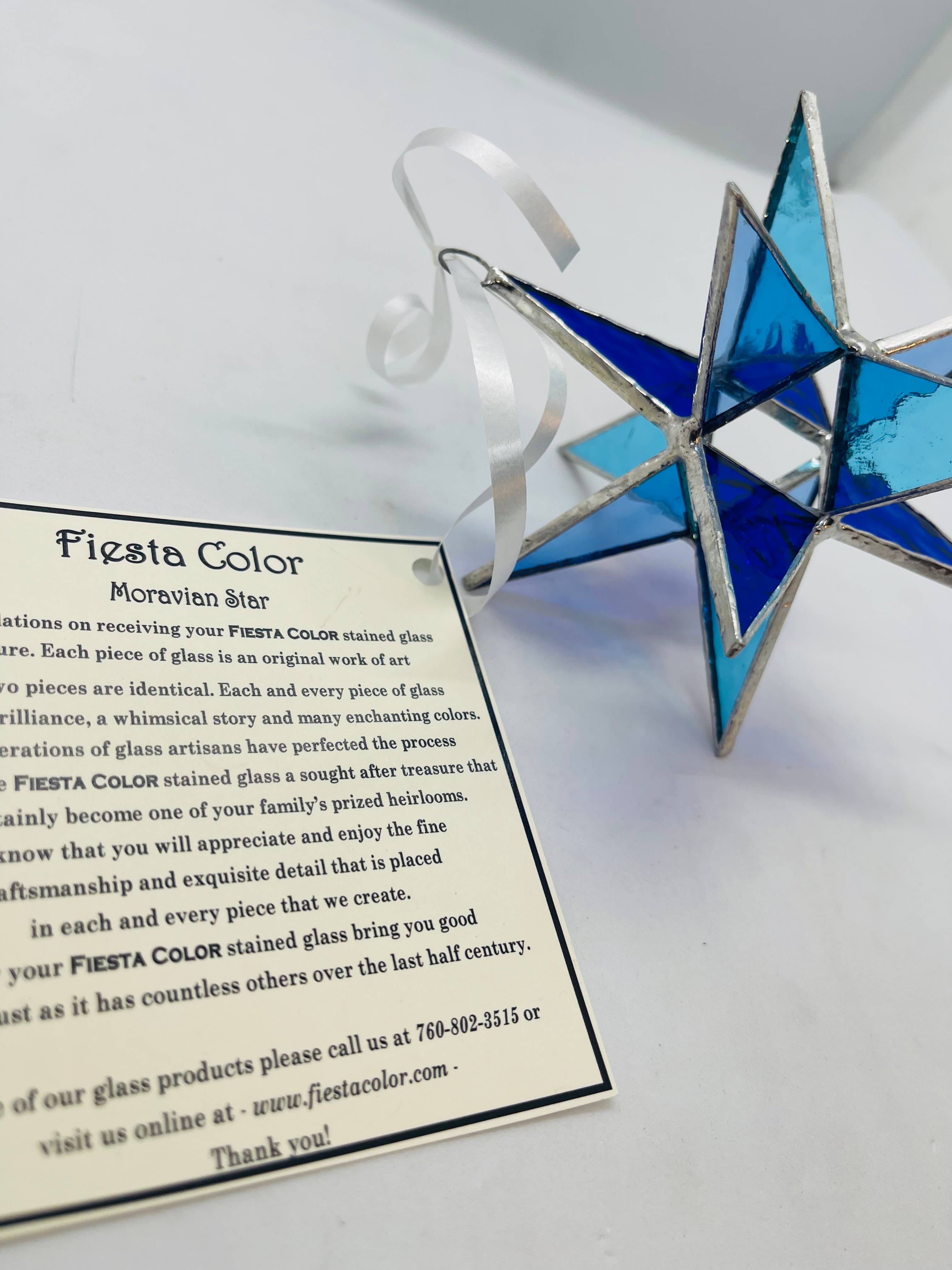 Fiesta Color - Wholesale Suncatcher - Stained Glass Moravian Star - WITH GIFT BOX6