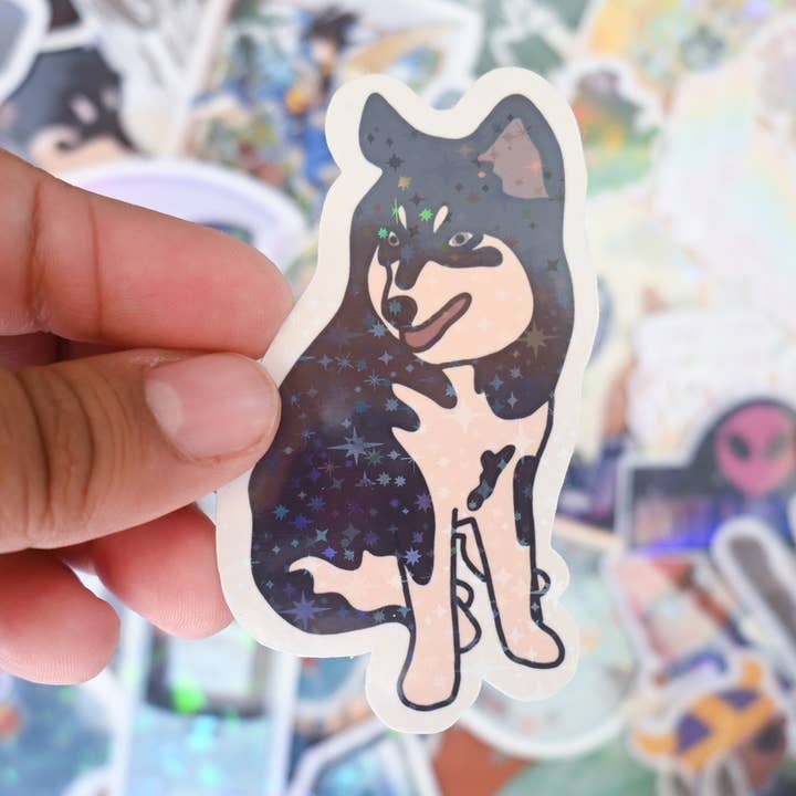 Sitting Pomsky for wholesale by Giselle Luna