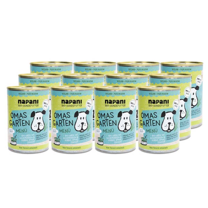 Bio Menü Omas Garten 12 x 400g - vegan, glutenfrei für den Großhandel von napani GmbH & Co. KG