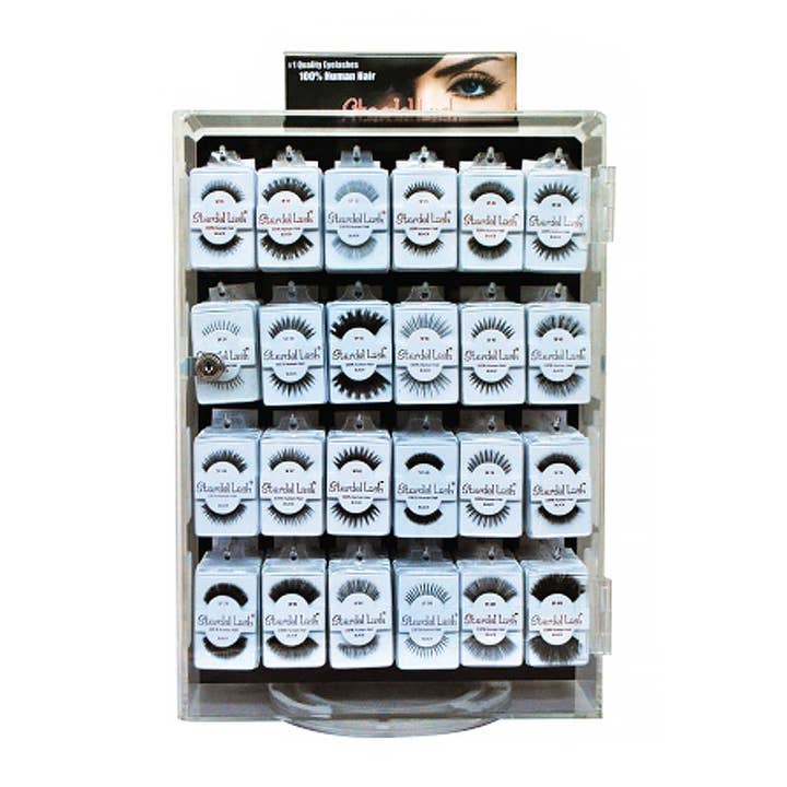 PINEAPPLE Beauty - Wholesale False/Fake Eyelashes - Stardel Lash STARDEL ACRYLICz Revolving Display SET- 480