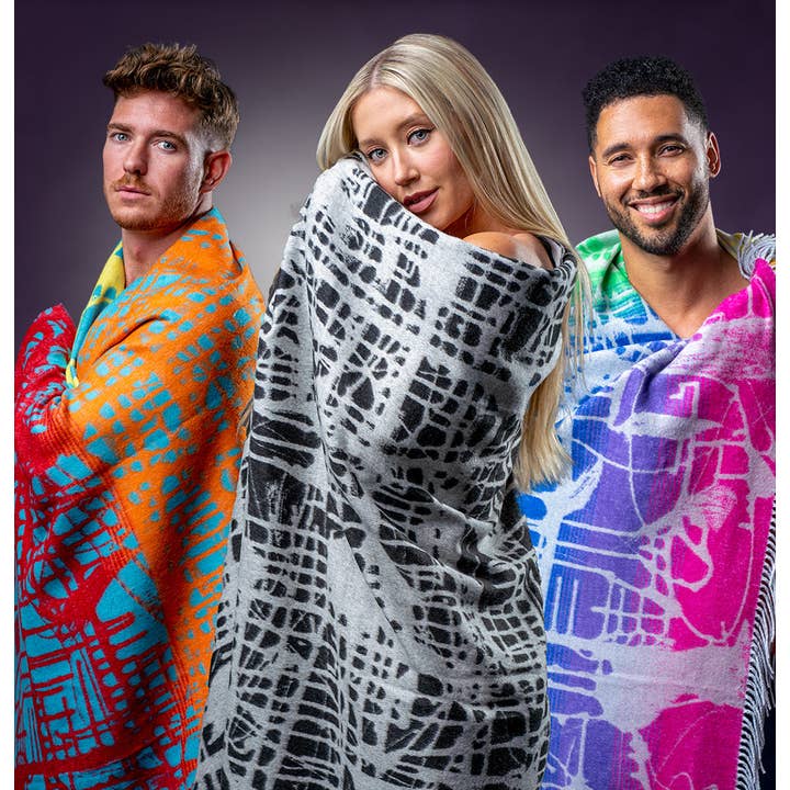 Jumper Maybach X FRAAS "Dark Matrix" Recycled Cotton Throw for wholesale by Jumper Maybach