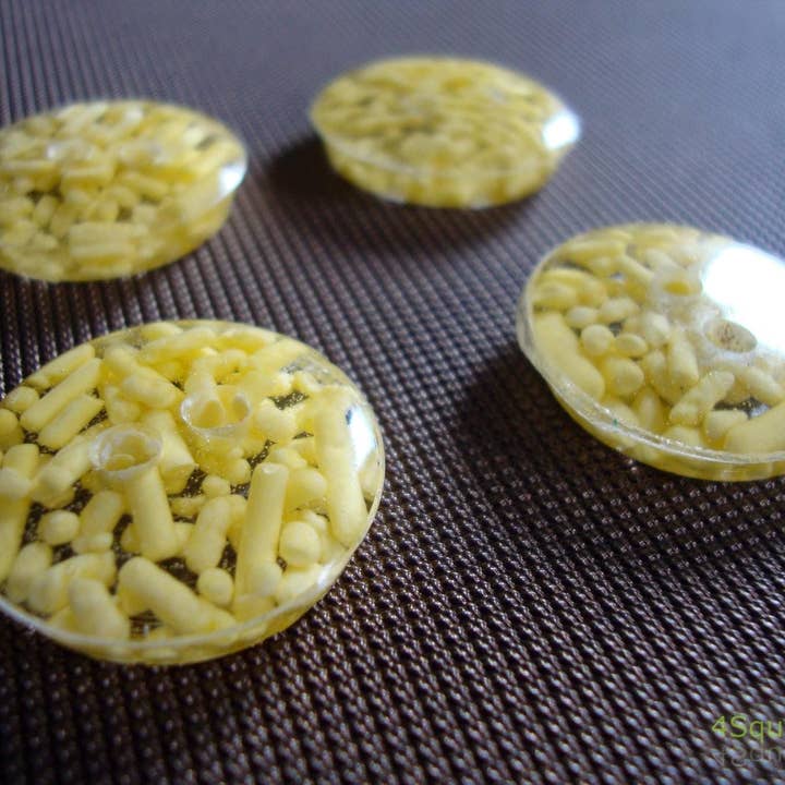 ButtonTHIS - Wholesale Sewing button/snap - Handmade Resin Buttons, Yellow Sprinkle Buttons, Buttons for Sewing, Craft Supplies, Buttons for Cardigan, Unique Buttons for Knitting DIY2