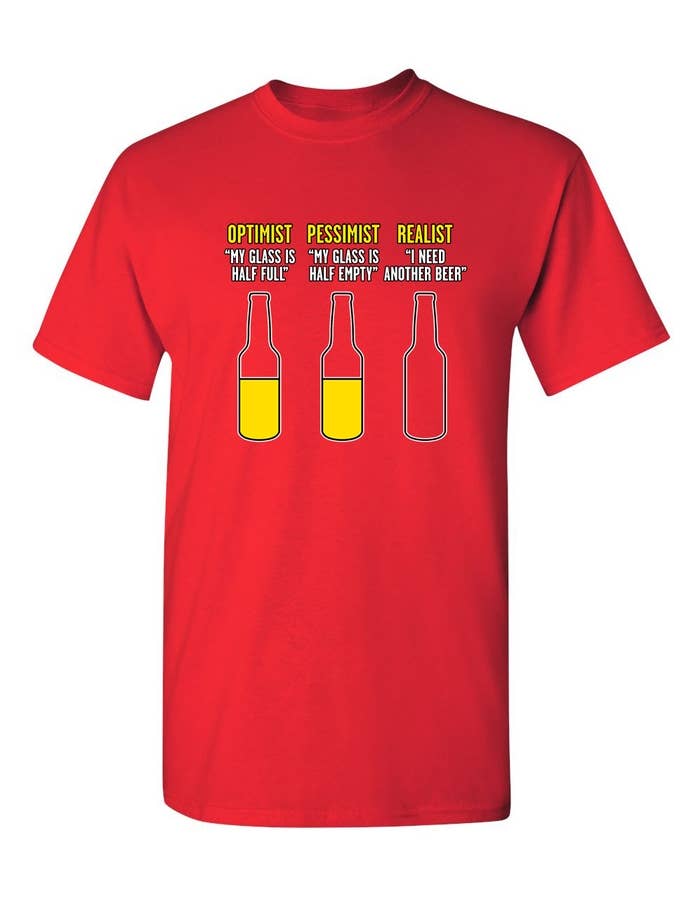 Feelin Good Tees - Wholesale Screen Printed T-Shirt - Unisex - Optimist Pessimist Realist13