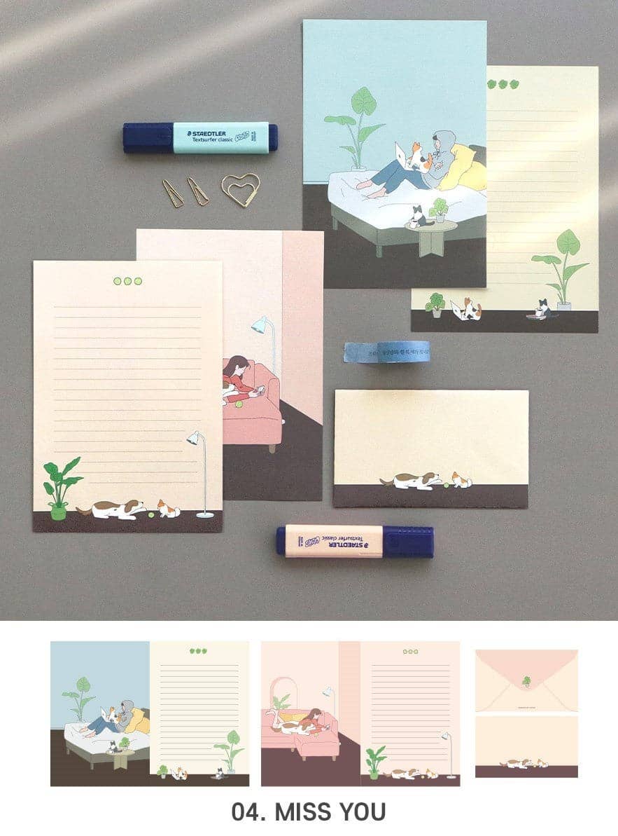 Notable Designs (UK) – wholesale Stationery/notecard set – Iconic Haru Letter Set2