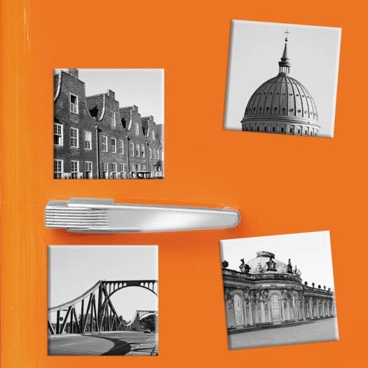 Kühlschrankmagnet Potsdam - Set aus 4 Design Magneten für den Großhandel von designersgroup GmbH