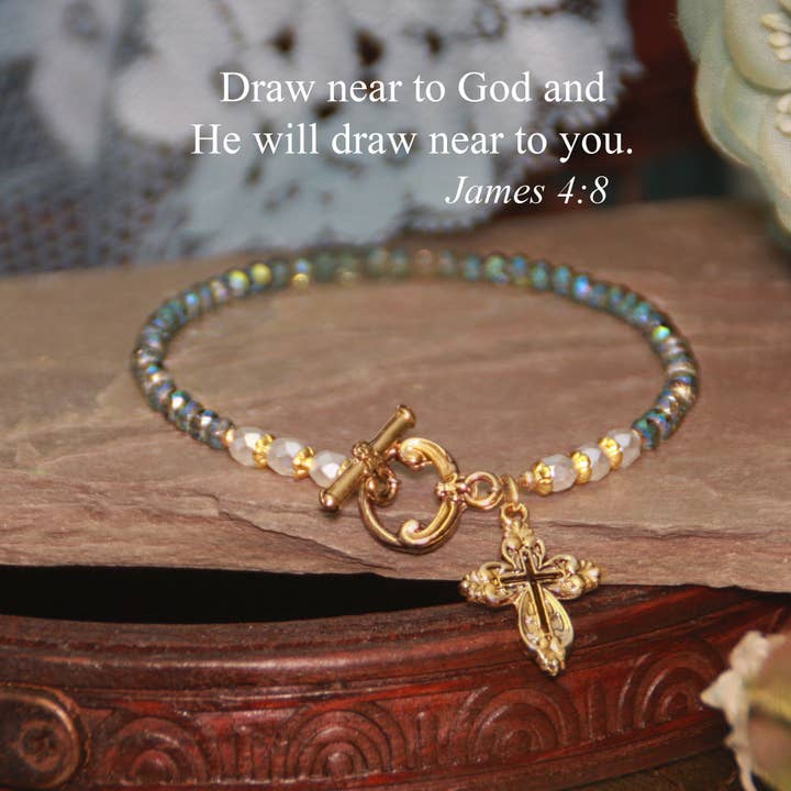 Draw near to God Prayer Scripture Jewelry IN-777 for wholesale by Collectables America
