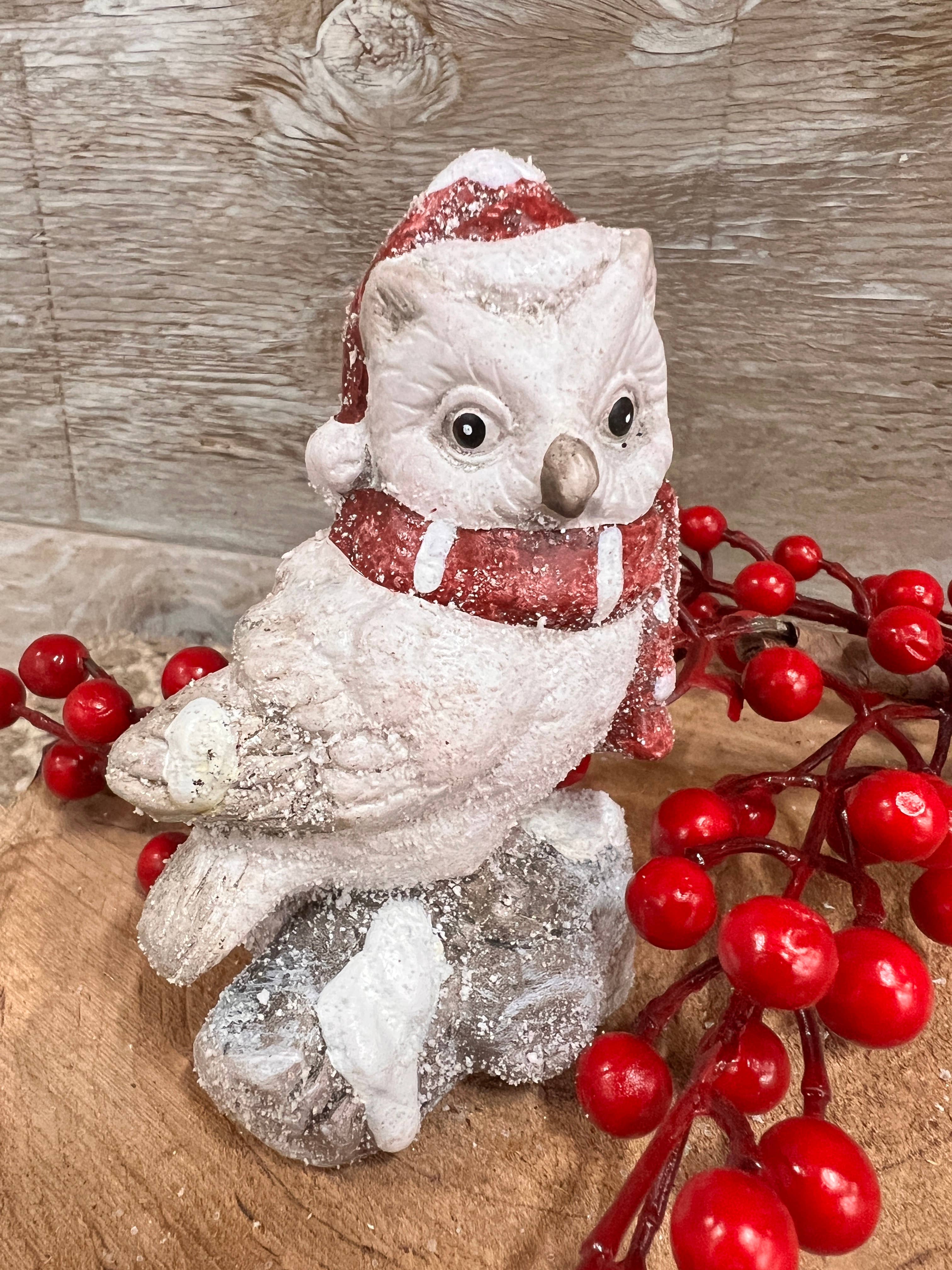 Wholesale Home Decor - Vente Figurine décorative - Grand hibou d'hiver 4 x 6 po, lot de 22