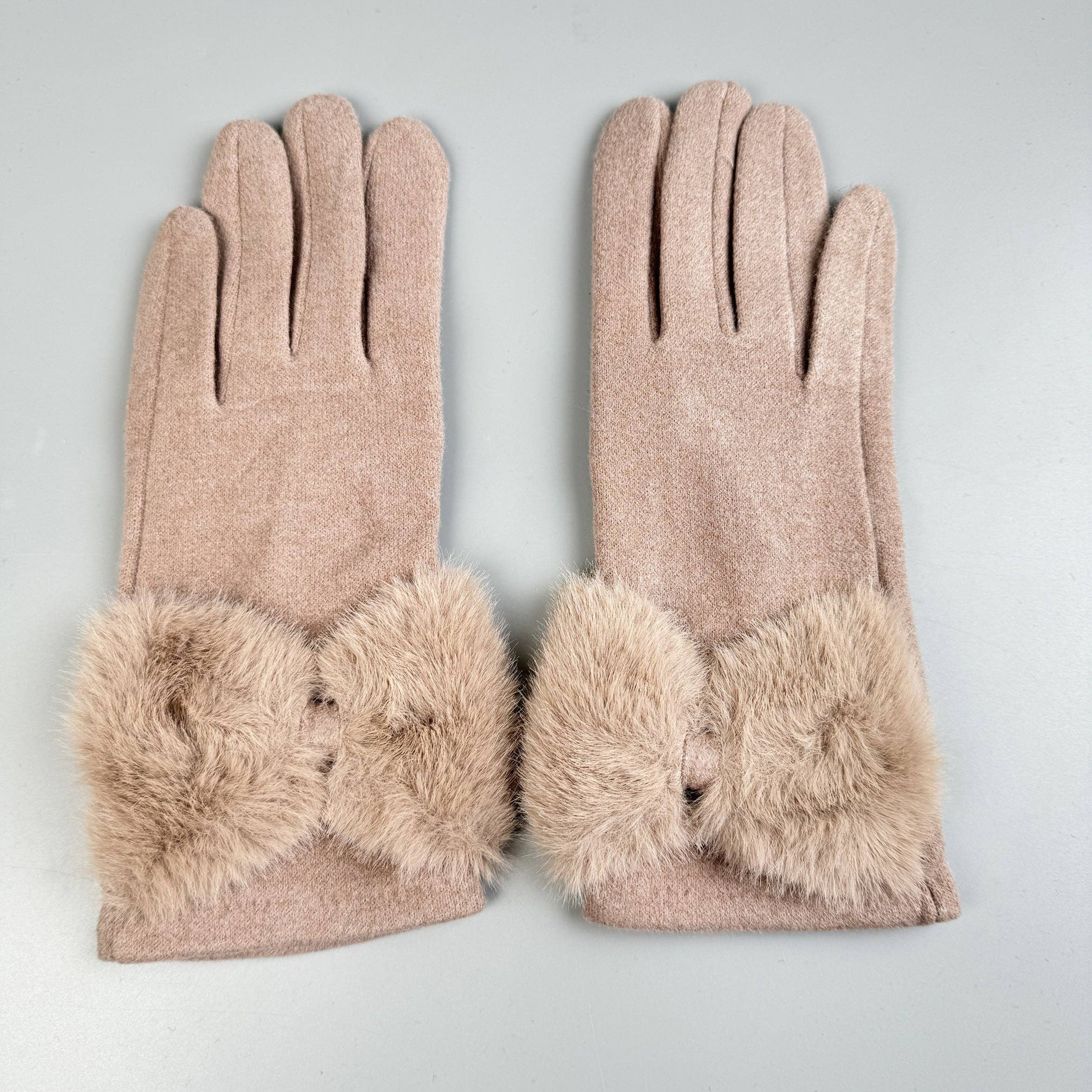 Ole - Venta al por mayor Guantes - Mujer - Guantes de Pantalla Táctil con Lazo de Piel Sintética GL00595