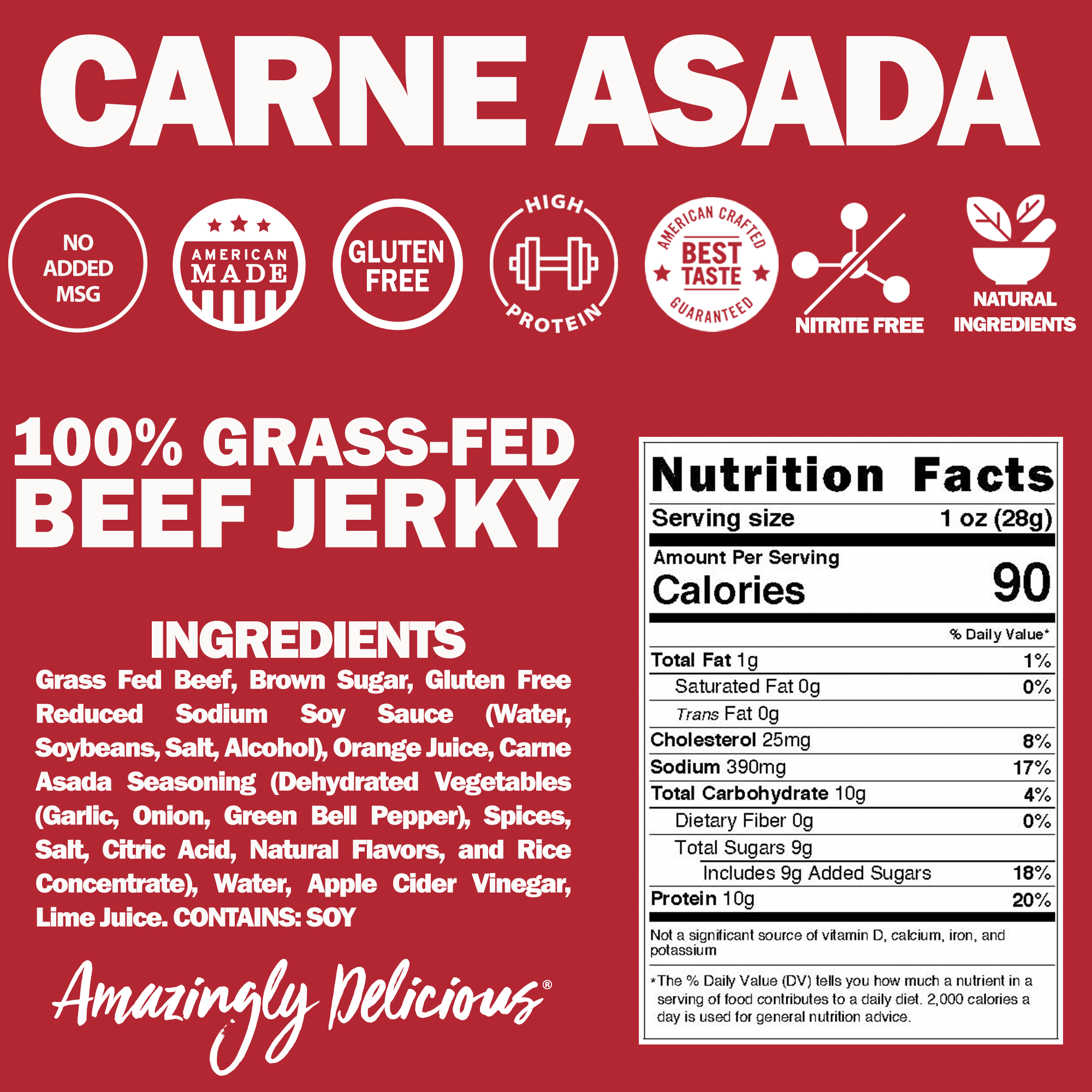 FIELD TRIP - Wholesale Jerky - Carne Asada Beef Jerky (2.2oz)3
