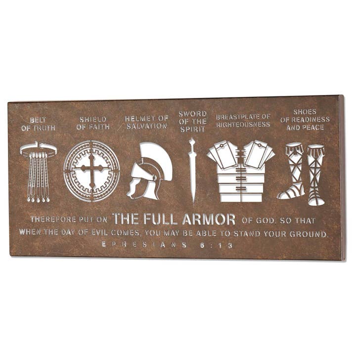 Dicksons - Wholesale Muurplakkaat - Muurplaat Metal Armor Of God 20 x 91