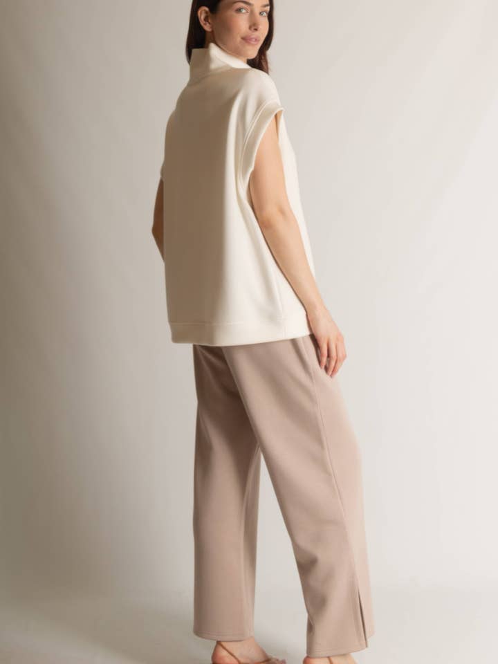 P. CILL - Wholesale Knit Top - Women's - P. CILL Butter Modal Mock Neck Capped Sleeve Top12