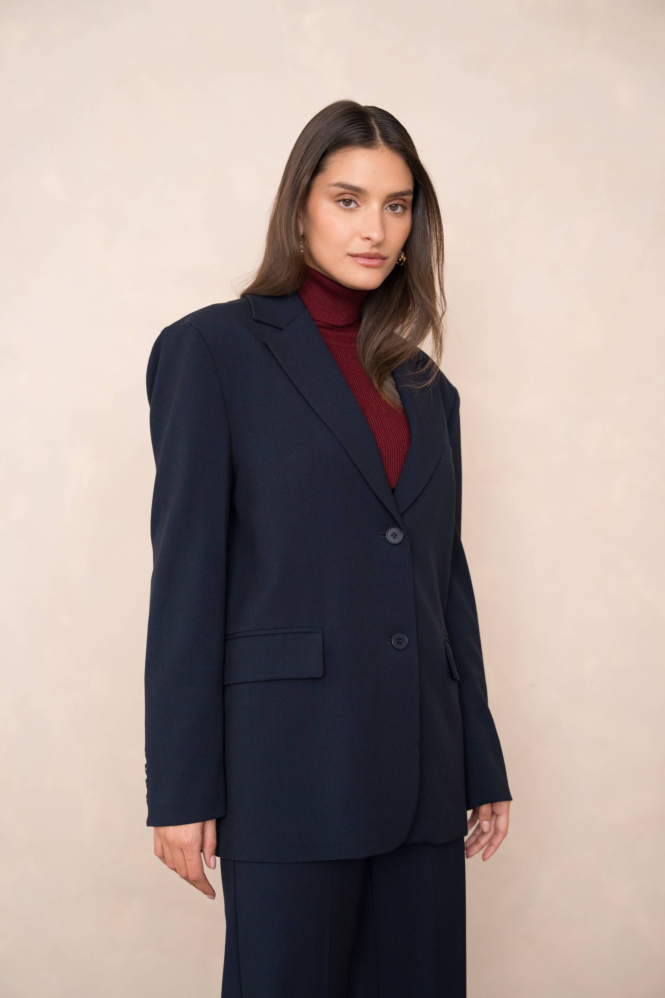 Attentif Paris - Wholesale Blazer - Women's - Oversized double-breasted jacket with back opening20
