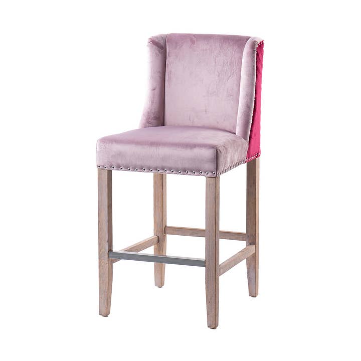 Taburete Cocina Con Tirador Rosa 48X53X104 cm_800042 para venta al por mayor de Garpe Interiores - GARPE GROUP - GARCÍA PÉREZ Y CÍA S.L.-