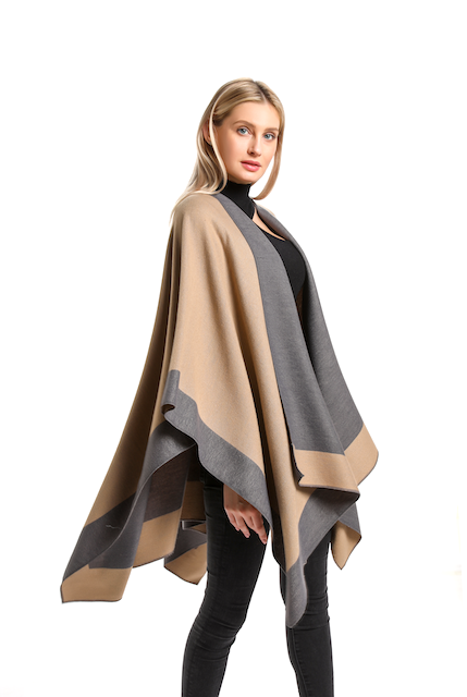 Pretty Persuasions - Wholesale Cape - Women's - CP21016 Hollyn Reversible Cape Wrap11