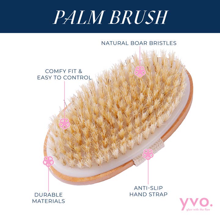 Yvo Beauty - Wholesale Body Brush - Palm Dry Brush