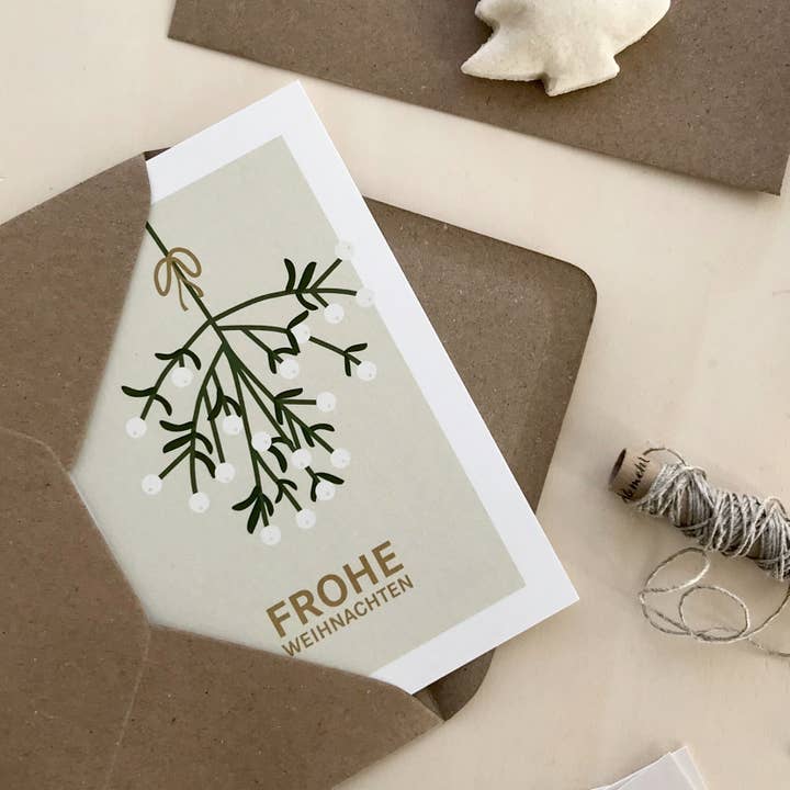 Linienwerk - Wholesale Postcard - Mistelzweig