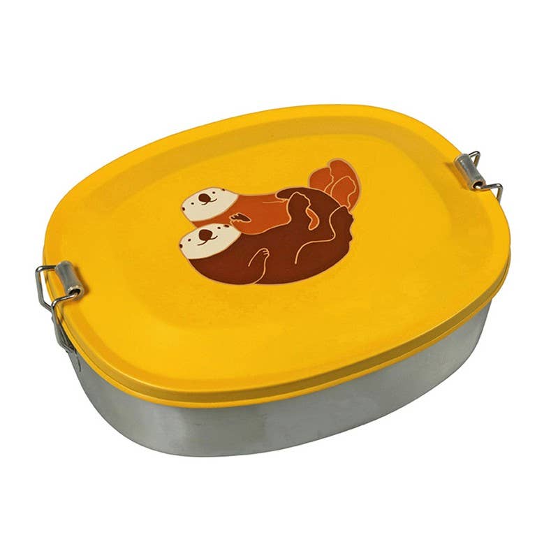 NHP International - Wholesale Lunch Bag/Box - Kids - The Zoo stainless steel kids lunchboxes with sea otter print2
