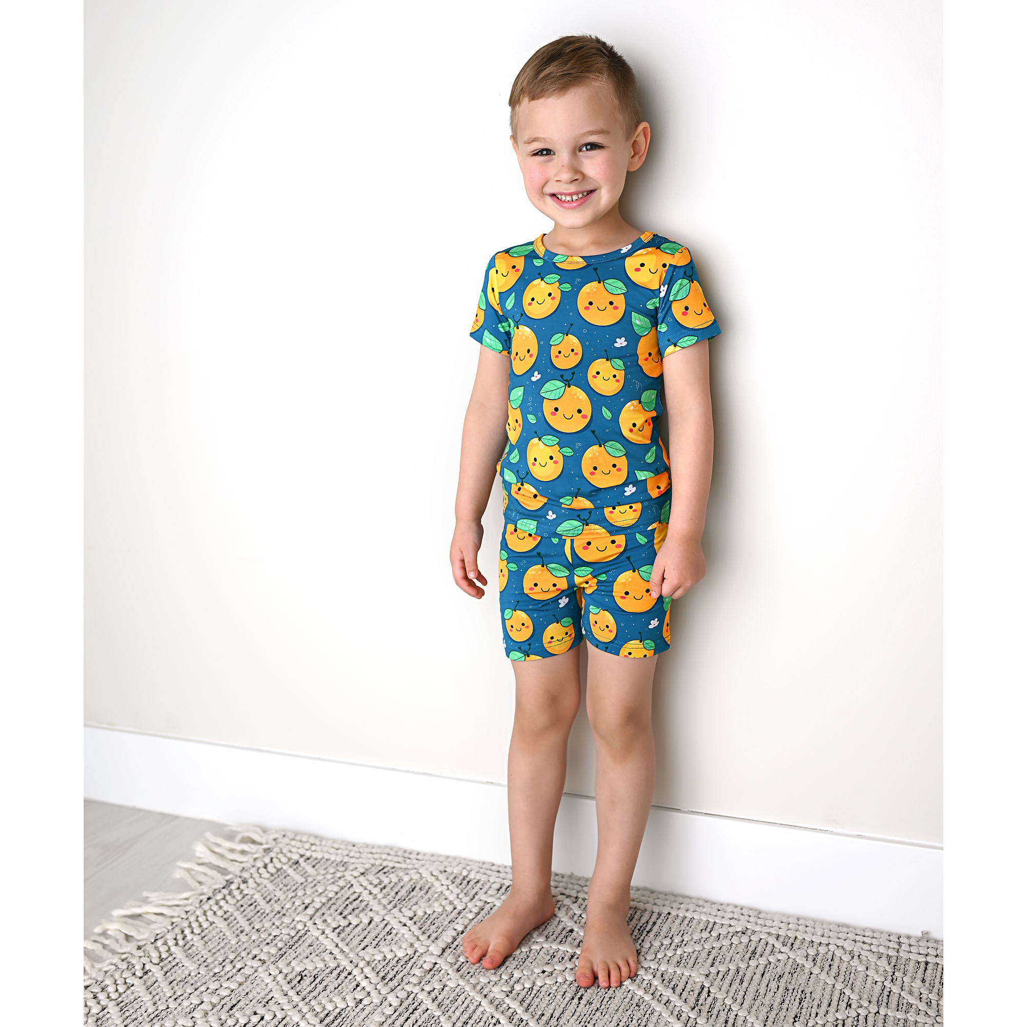 Gigi and Max – wholesale Pyjamasset - Barn – Bambu Pyjama Barnkläder Sleepies Småbarnshorts 2PC Set Cutie11