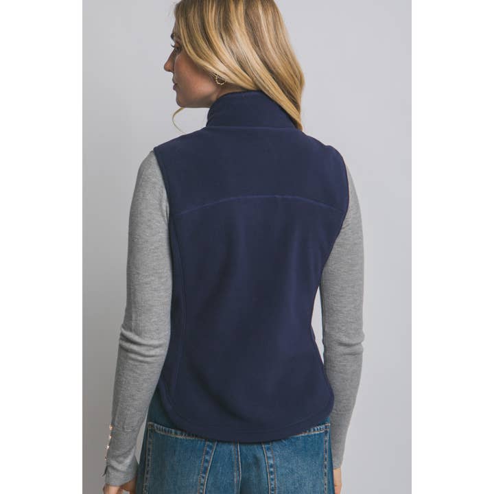 Timeless - Wholesale Outerwear Vest - Women's - Fleece Zip Up Vest3