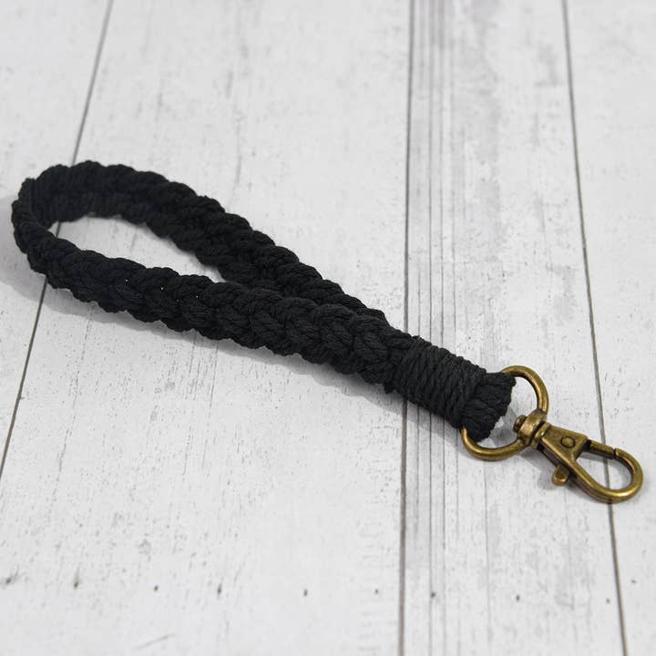 SoapElenGlen - Wholesale Keychain - Women's - Boho Macrame Keychain, Braided Macrame Wristlet1