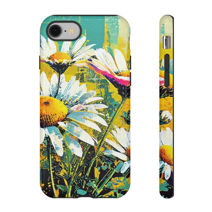 Colorful Daisy Floral Tough Phone Case for wholesale by Studio 653 Clothing Co
