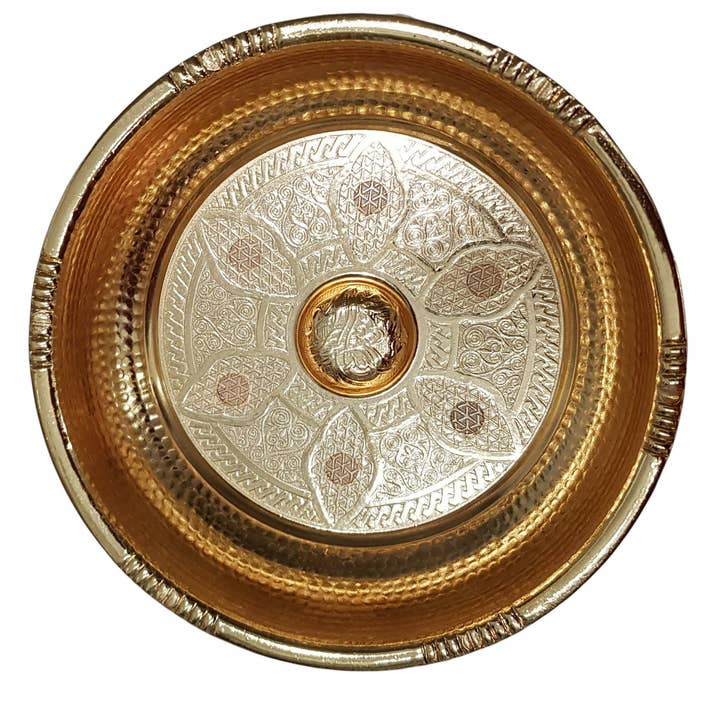 MYSTIC JEWELS - Wholesale Decorative Plate/Dish/Bowl - Turkish Handmade Authentic Turkish Bath Hamam tasi - SPA1