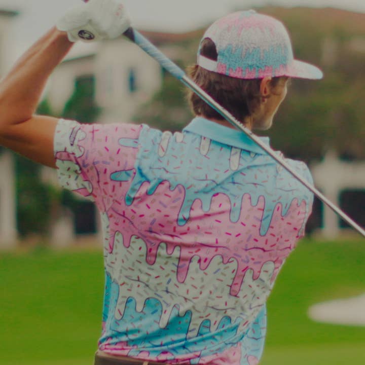 Shank It Golf - Wholesale Polo - Men's - Ice Cream Drip Polo