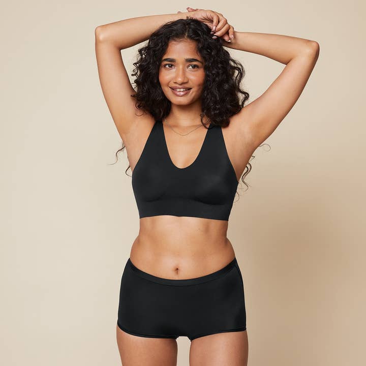 Bliss Sleek Lined Bralette - Black for wholesale on Faire