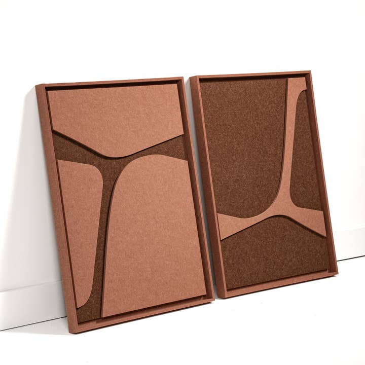 FeltArt Serene Terra Bloom Misura M 60x80 cm Set da 2 per la vendita all'ingrosso da parte di FeltArt