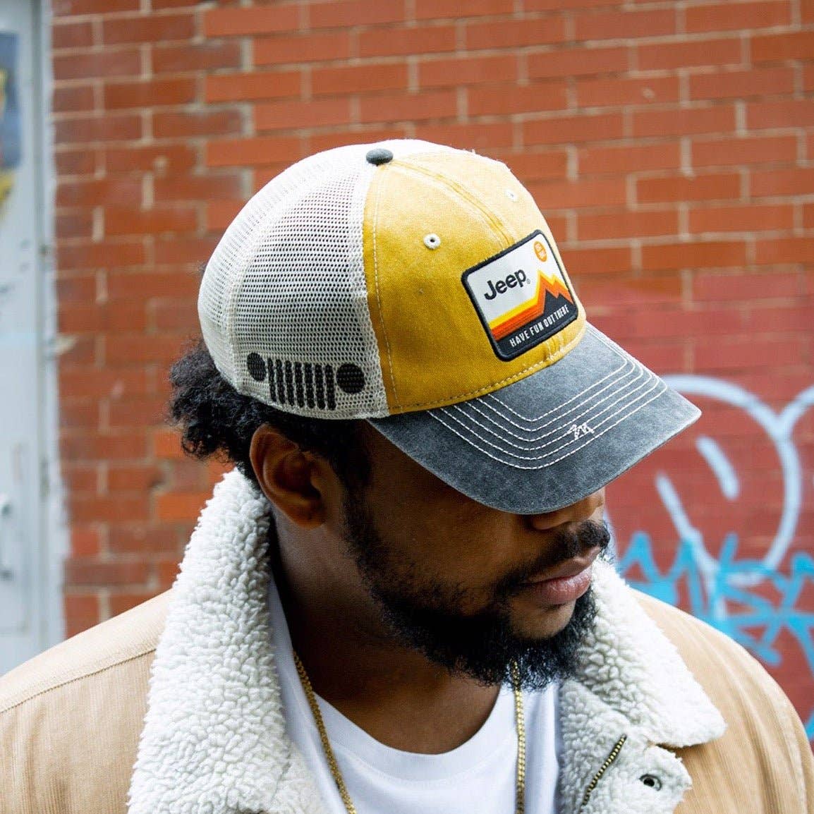 Detroit Shirt Co. - Wholesale Trucker Hat - Men's - Hat - Jeep Have Fun Out There Patch Garment Washed Trucker2