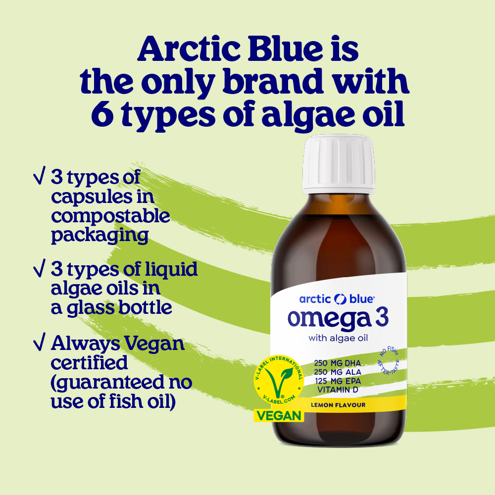 Arctic Blue - Wholesale Oral Supplement/Vitamin - Algae oil DHA and EPA and Hemp Seed Oil ALA with Vitamin D3 -1
