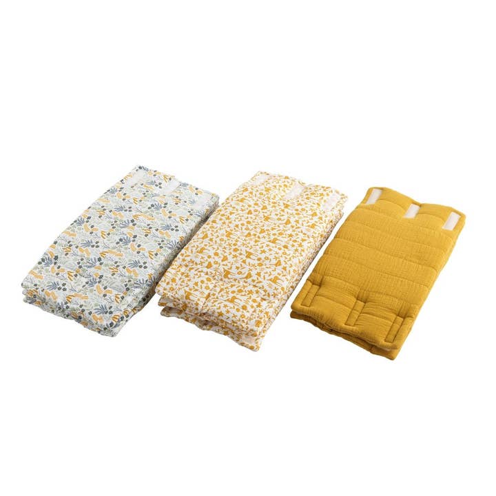 Sauthon - Wholesale Cot/Crib Sheets - X8 YELLOW TOPAZ BAR PROTECTORS LET'S WALK