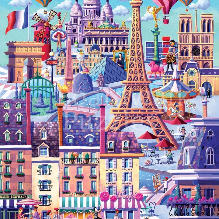 Boardwalk Puzzle Company - Wholesale Puzzle - Adult - Paris - Personal Puzzle - 210 Piece1