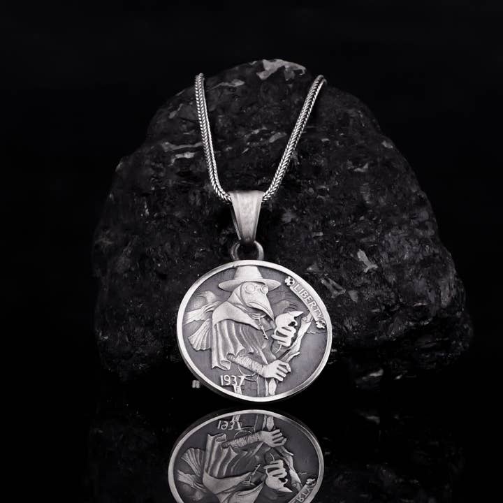 Espada Silver – Großhandel Kette mit Anhänger/Charm – Plague Doctor Halskette4