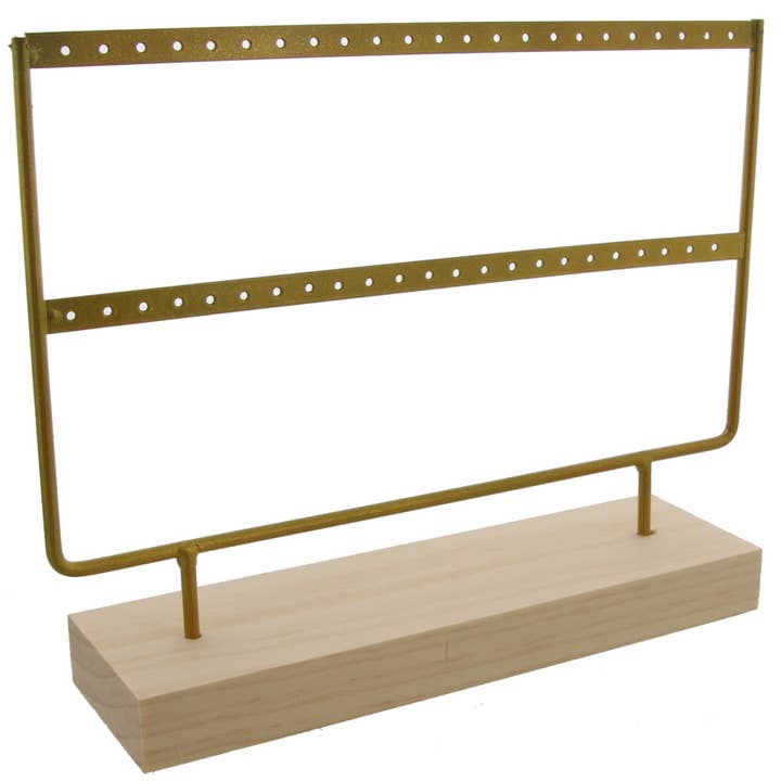 Y-B2.5 PK424-003 Présentoir en bois avec métal pour oreille pour la vente par Menga Trading