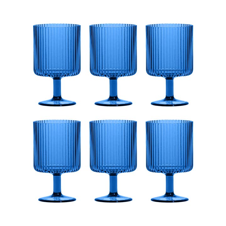 Abode Homewares by TarHong - Wholesale Wine Glass - Mesa Stacking Wine Goblet Shatterproof Plastic Drinkware 6