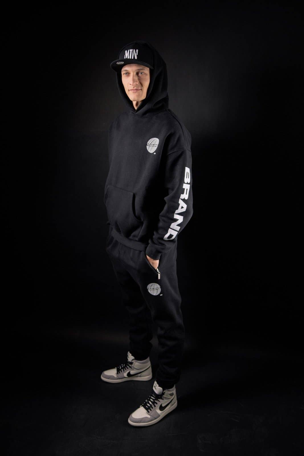 The Motion Brand - Wholesale Hoodie - Men's - Black Worldwide Hoodie8