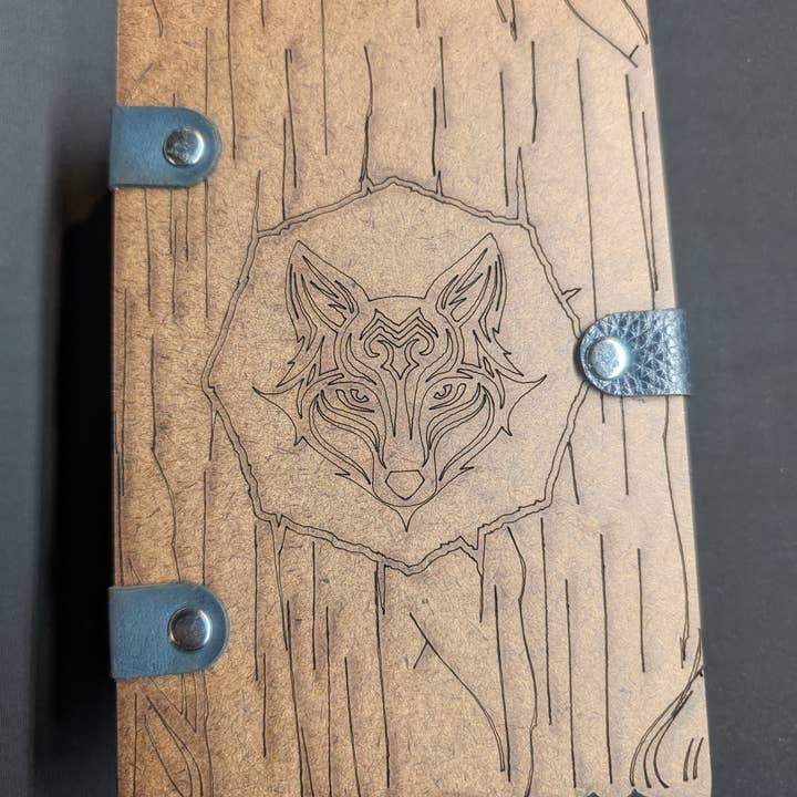 The Nerdy Wolf - Wholesale Journal/Diary - Journal Kit with Glass Dip Pen, Ink, and Wood Gift Box14