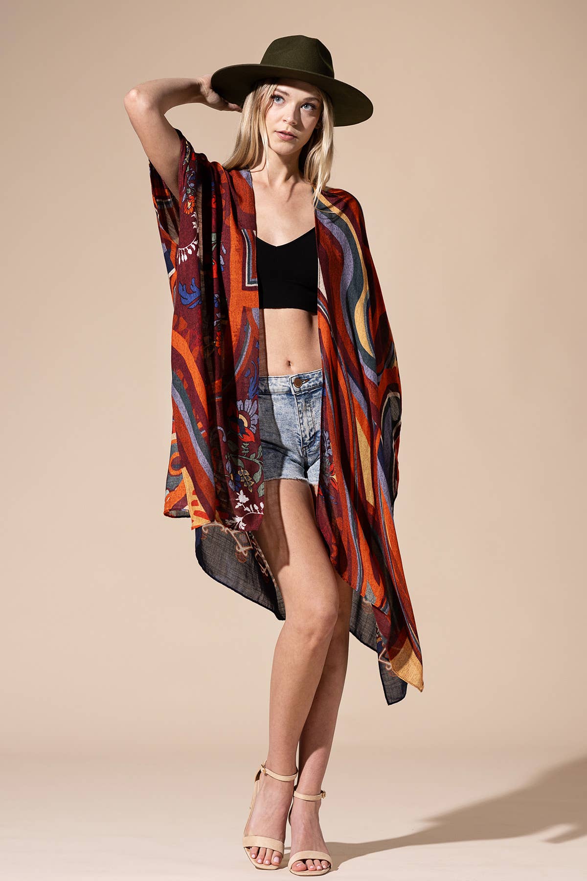 Pointillism Kimono for wholesale on Faire8