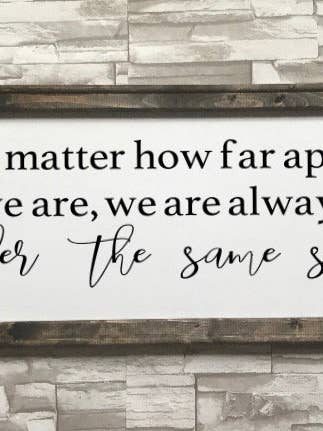 No Matter How Far Apart We Are, We Are Always Under The Same for wholesale by Works of Panglossian