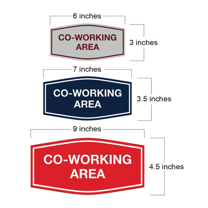 Letrero de área de trabajo compartido elegante de Signs ByLITA para venta al por mayor de All Quality