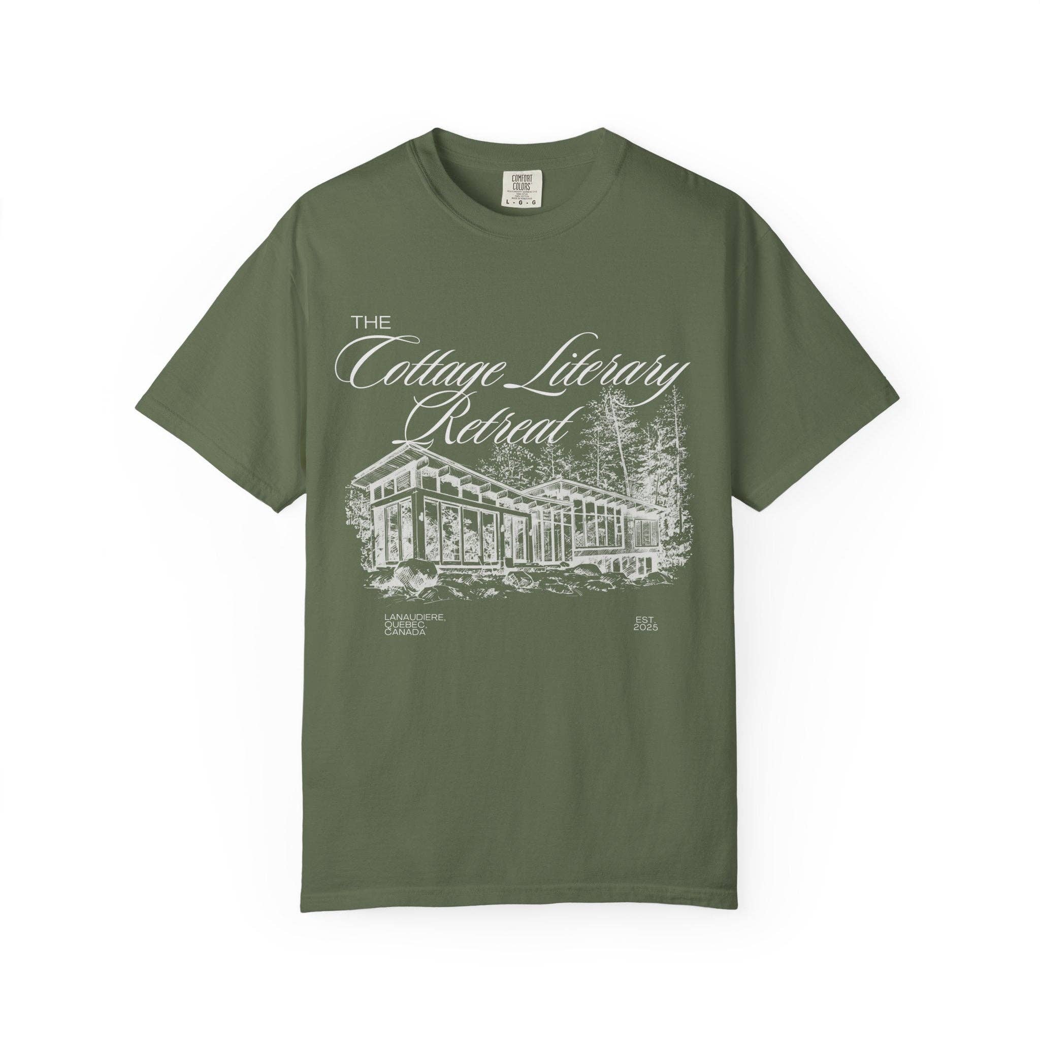 Shadowbound Spines LLC - Wholesale T-Shirt (Graphic) - Women's - Heated Rivalry The Cottage Literary Retreat Tee1
