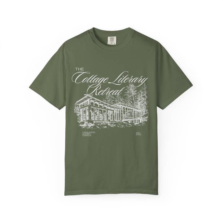 Shadowbound Spines LLC - Wholesale T-Shirt (Graphic) - Women's - Heated Rivalry The Cottage Literary Retreat Tee1