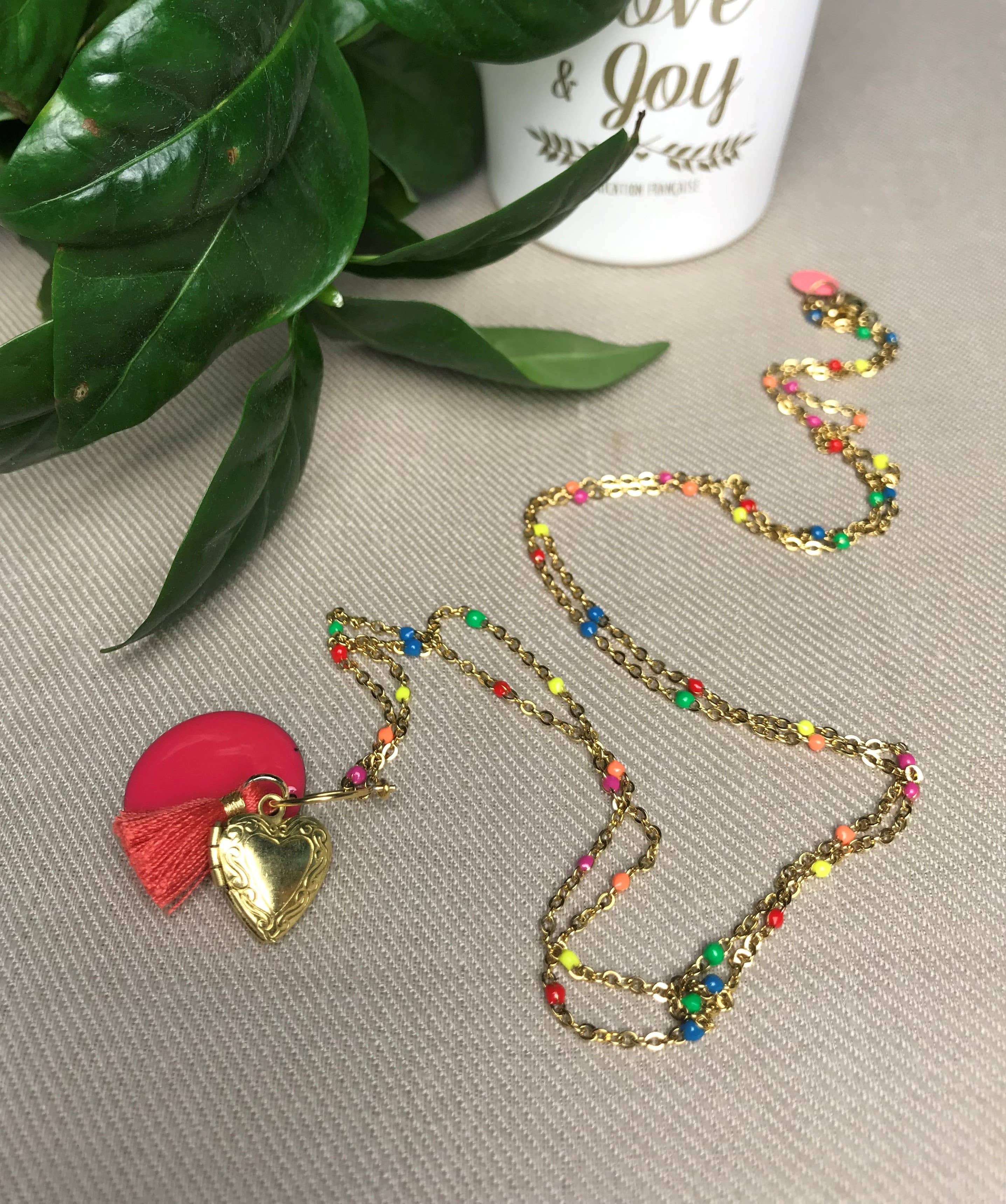 Io e Meg - Wholesale Pendant/Charm Necklace - necklace My Tiny Heart pink