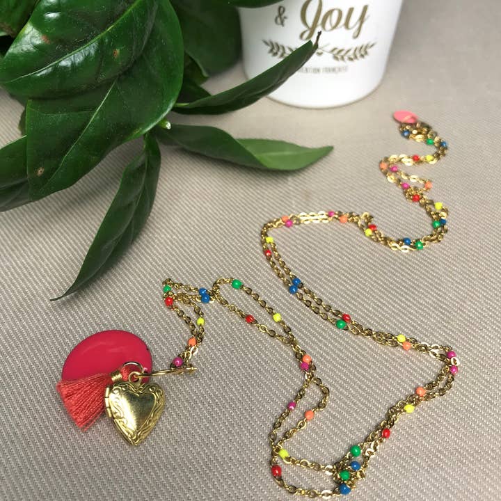 Io e Meg - Wholesale Pendant/Charm Necklace - necklace My Tiny Heart pink0